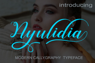Ayulidia Review: A Handwritten Script Font with Natural Calligraphy Flow