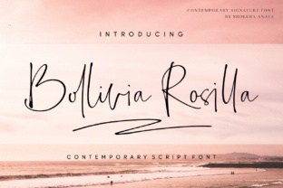 Bollivia Rosilla: A Script Font for Elegant Campaigns