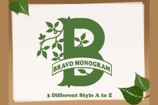 Bravo Monogram: A Modern Font for Small Business Branding