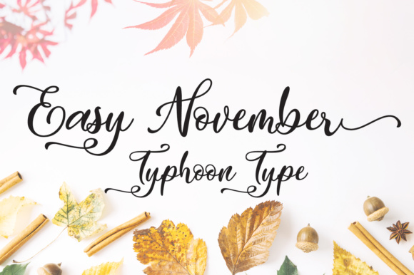 Easy November Font: Charming Display Typeface for Branding