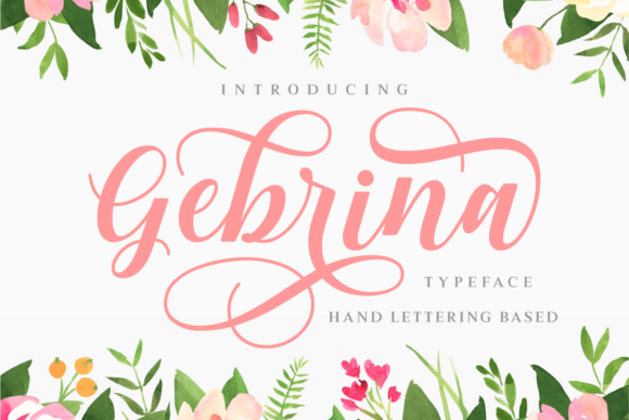Gebrina Review: A Fun Script Font for Feminine Branding