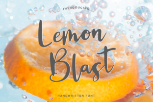 Lemon Blast: A Handwritten Script Font for Editorial Projects