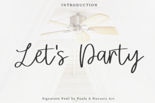 Let s Party Calligraphy Font for Small Business Branding That Feels Personal