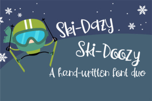 PN Ski-Doozy and Ski-Dazy Font Duo: A Handwritten Typeface Pair Built for Scroll-Stopping Campaigns