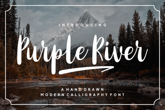 Purple River: The Script Font That Elevates Small Brands