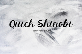 Quick Shinobi: A Modern Script Font for Digital Design