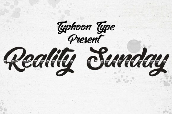 Reality Sunday Font: Why This Chrome-Textured Script Works for Campaign Creators