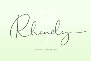 Rhonely: A Script Font for Editorial Design and Branding