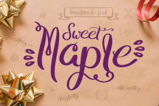 Sweet Maple: A Handwritten Script Font for Warm Editorial Design