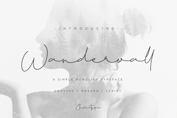 Wanderwall: A Modern Script Font for Campaign Headlines